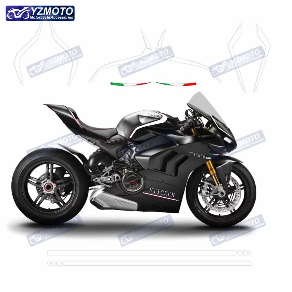 For Ducati Panigale V4 V4R V4S V4 SP 2020 2021 2022 Motorcycle Full Fairing Sticker Reflective Waterproof Decal Stickers Kit