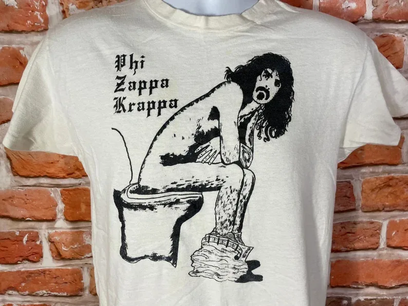 Frank zappa phi zappa krappa t-shirt baumwolle für männer frauen tee S-4XL el133