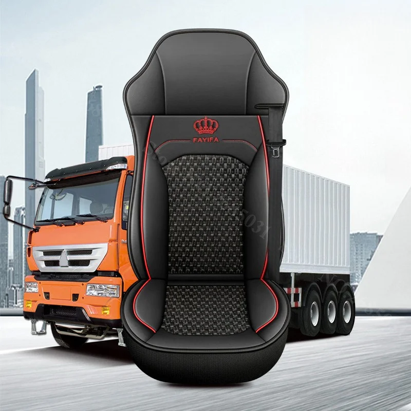 

Large Lorry Bus Truck Leather&Ice Silk Seat Cover Cushion for SITRAK SCANIA Volvo Renault DAF IVECO ISUZU TATRA Sany Zoomlion