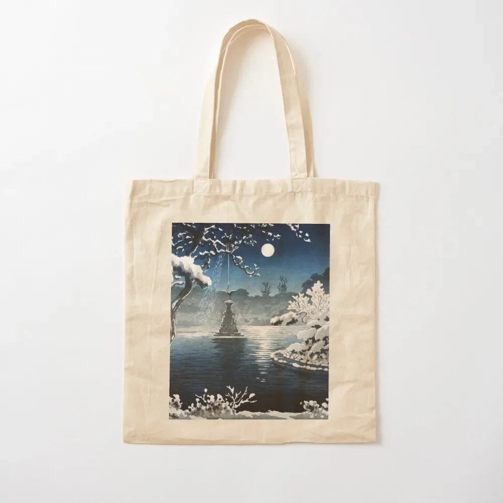 

Moon Over Hibiya Park by Tsuchiya Koitsu Tote Bag canvas tote hand ladies canvas