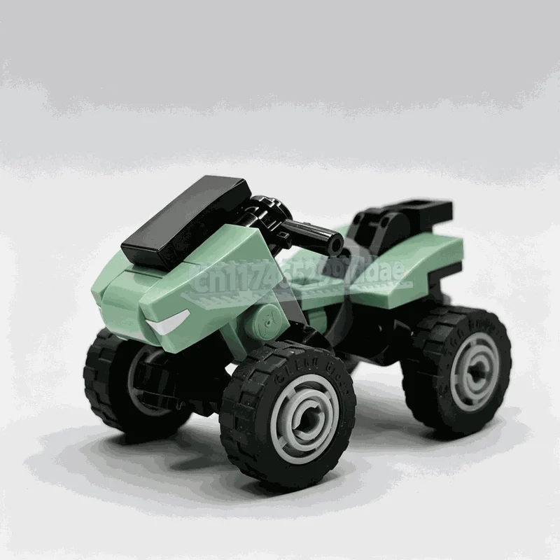 43PCS Compact All Terrain Utility Vehicle Building Blocks Off Road Four Wheel Explorer Model DIY Assembly Creative Display Gift