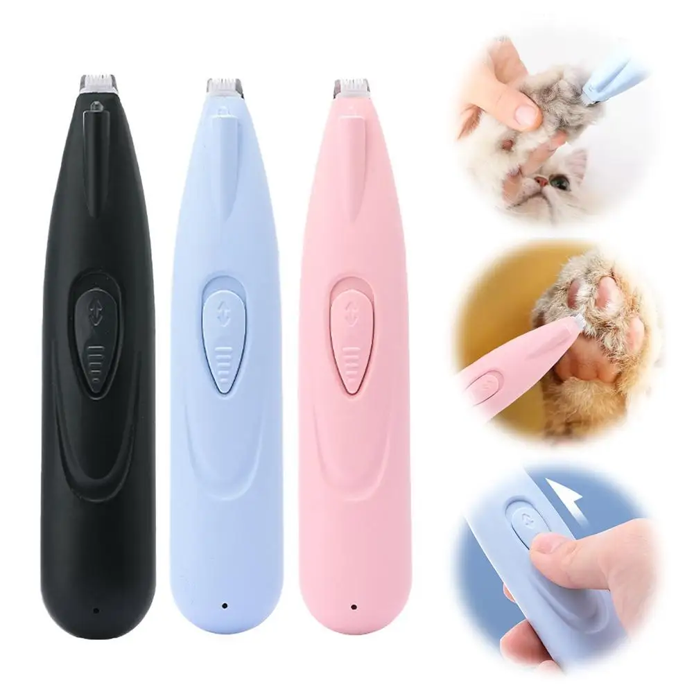 Smart LED Light Pet Electric Shaver Nail USB Anti-Pinch Protection Cat Device Charging Foot Claw Trimmer Dog Effici U1Q8