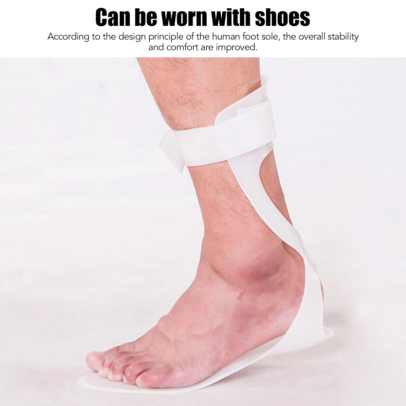 

Drop Foot Corrector Brace Ankle Foot Orthosis Straightener AFO Support Splint Slim Cuttable Foot Support for Therapy Injury