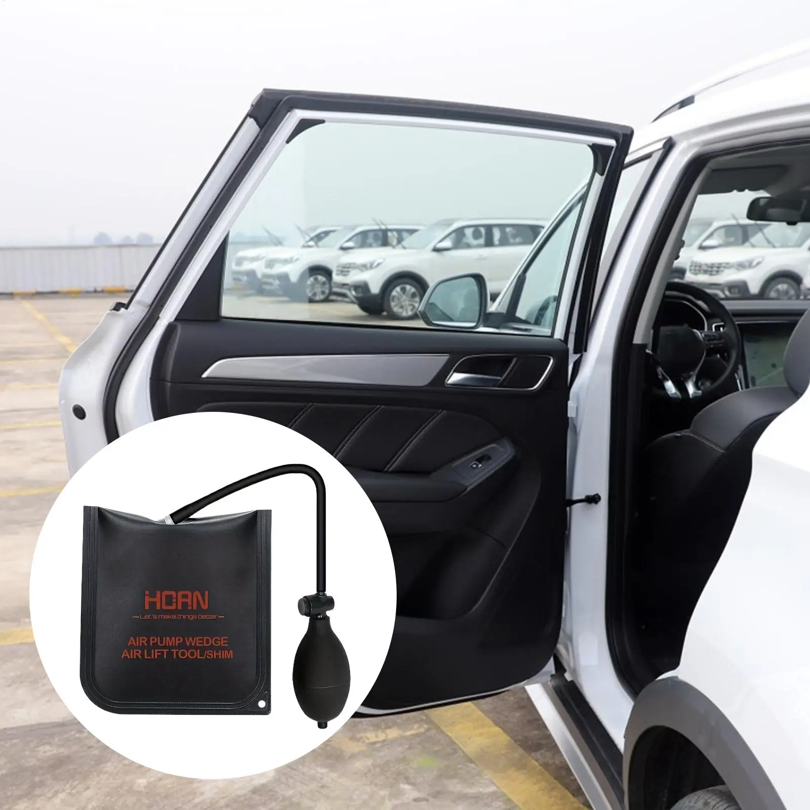 Air Wedge Car Window Inflatable Alignment Leveling Bag Automotive Air Wedge For Sedan Automotive SUV RV Home Garage Workshop
