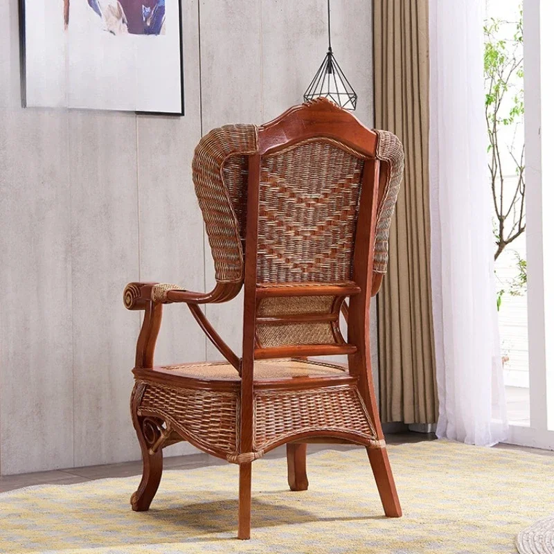 Rattan Classical Chinese Furniture Chinese Class Rattan Art Leisure Office Chair Designer
