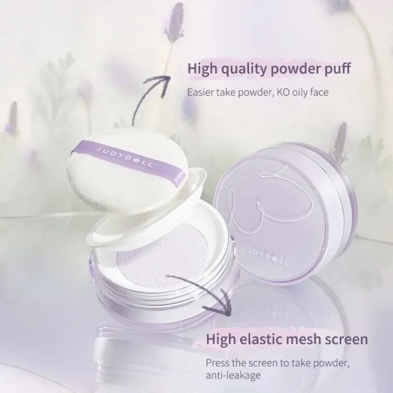 Judydoll Matte Setting Loose Powder Oil Control Long Lasting Hold Makeup Light Mist Transparent Face Finishing Powder