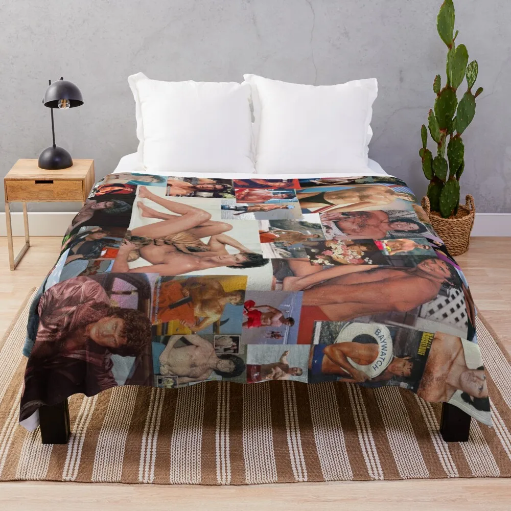 Hoff Chest Collage Throw Blanket Softest Luxury Brand Sleeping Bag Blankets