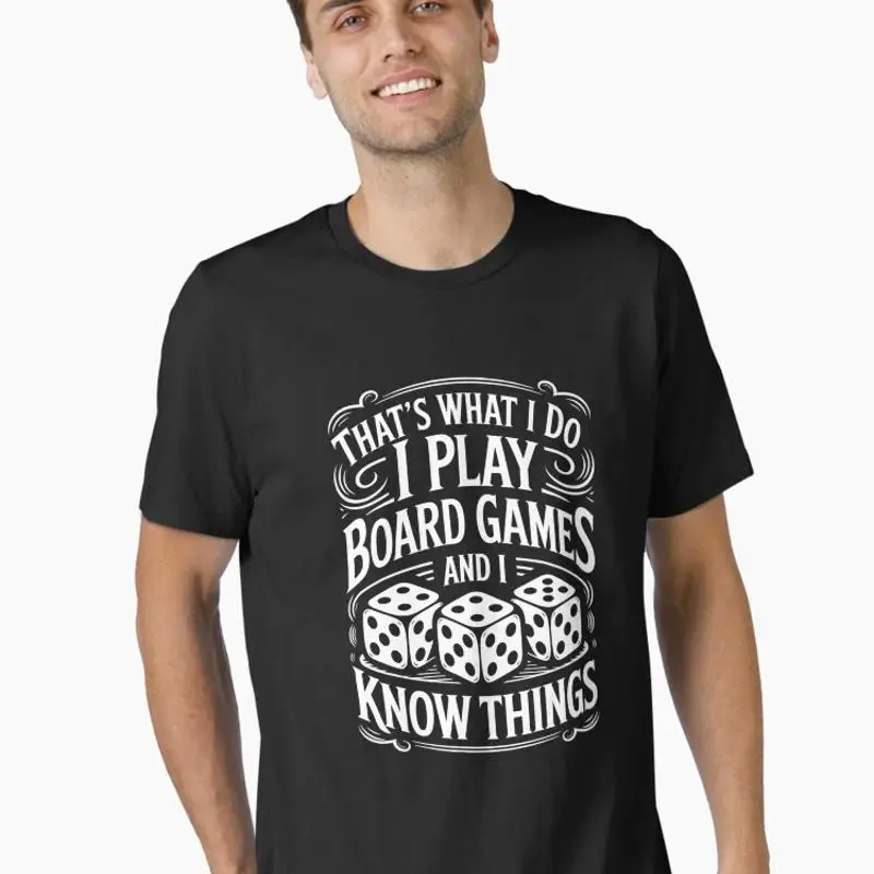 Game Night Adults I Play Board Games And I Know Things Essential T-Shirt