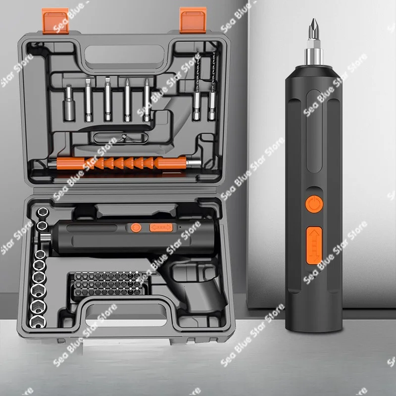 Electric Screwdriver Rechargeable Small Household Screwdriver Tool Mini Hand Drill Electric Screwdriver Electric Batch