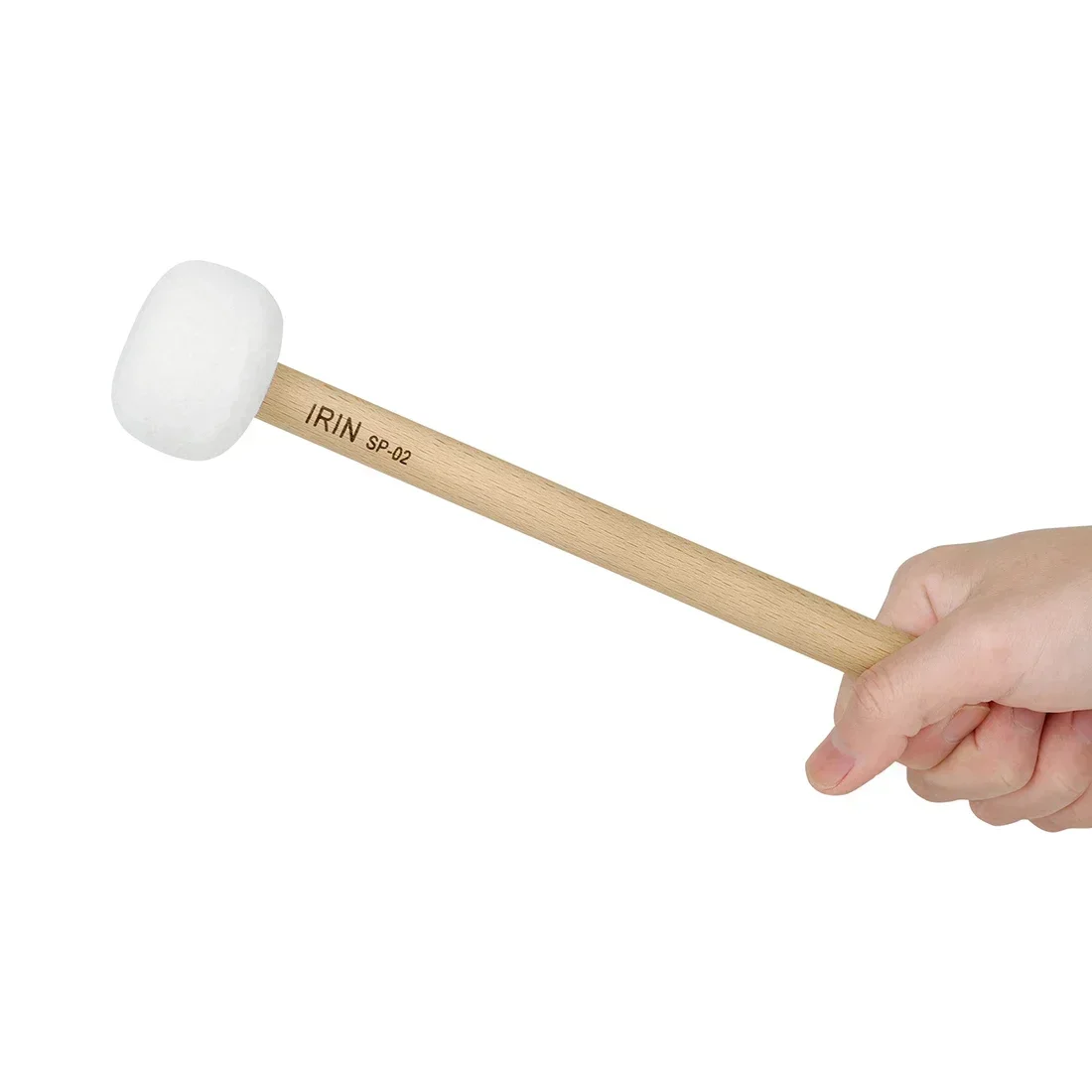 IRIN Bass Drum Hammer Beech Small Drum Hammer Performance Practice Beating Drumstick Drum Accessories Percussion Instrument