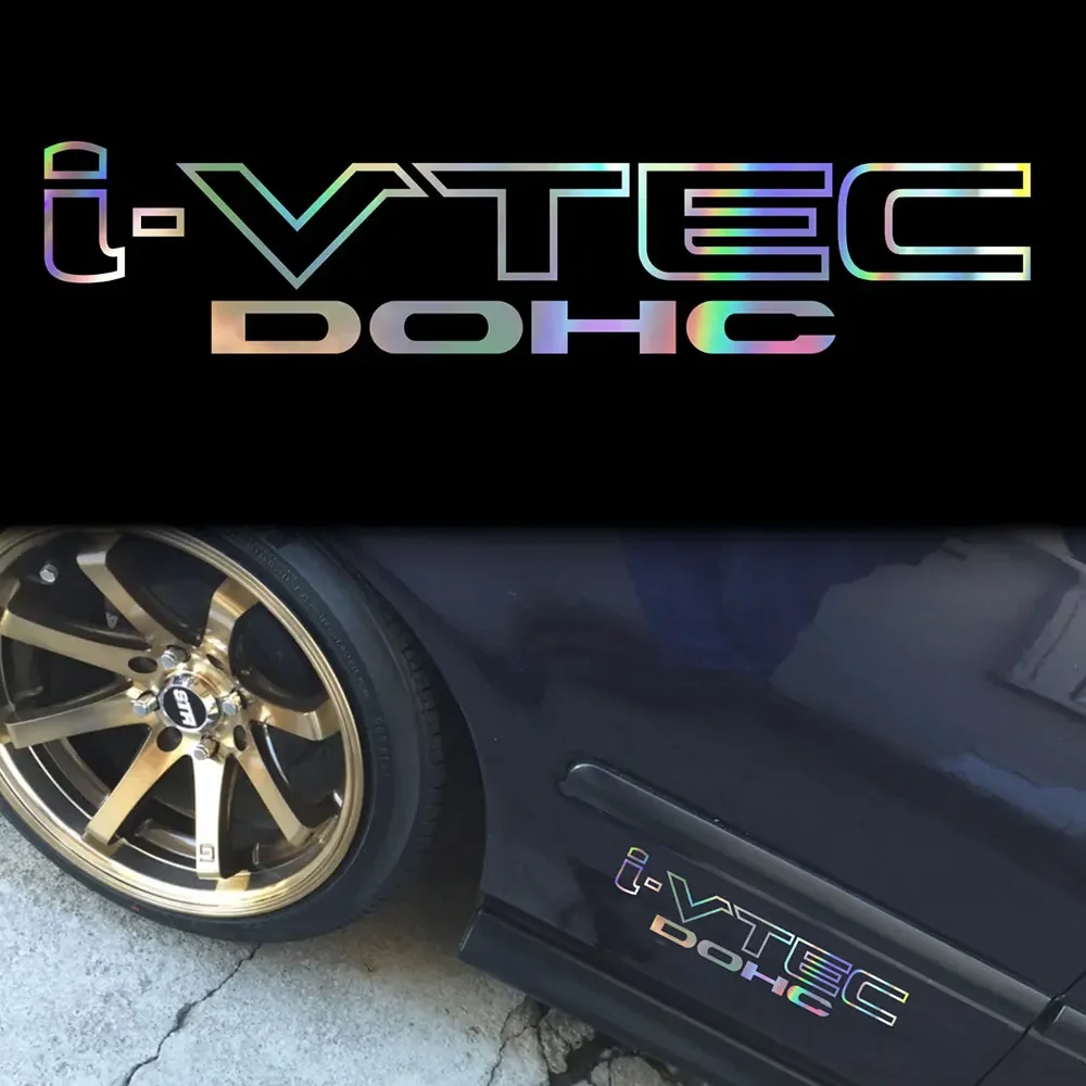 

Голографическая масляная наклейка на лобовое стекло для I-vtec Dohc Honda, наклейка на лобовое стекло для JDM Mugen, автомобильные аксессуары, 28 см * 15 см