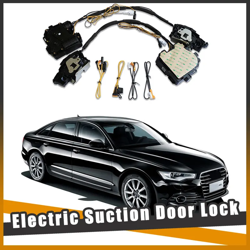 Smart Auto Electric Suction Door Lock for Audi A6 2014+ Automatic Soft Close Door Super Silence Car Vehicle Door