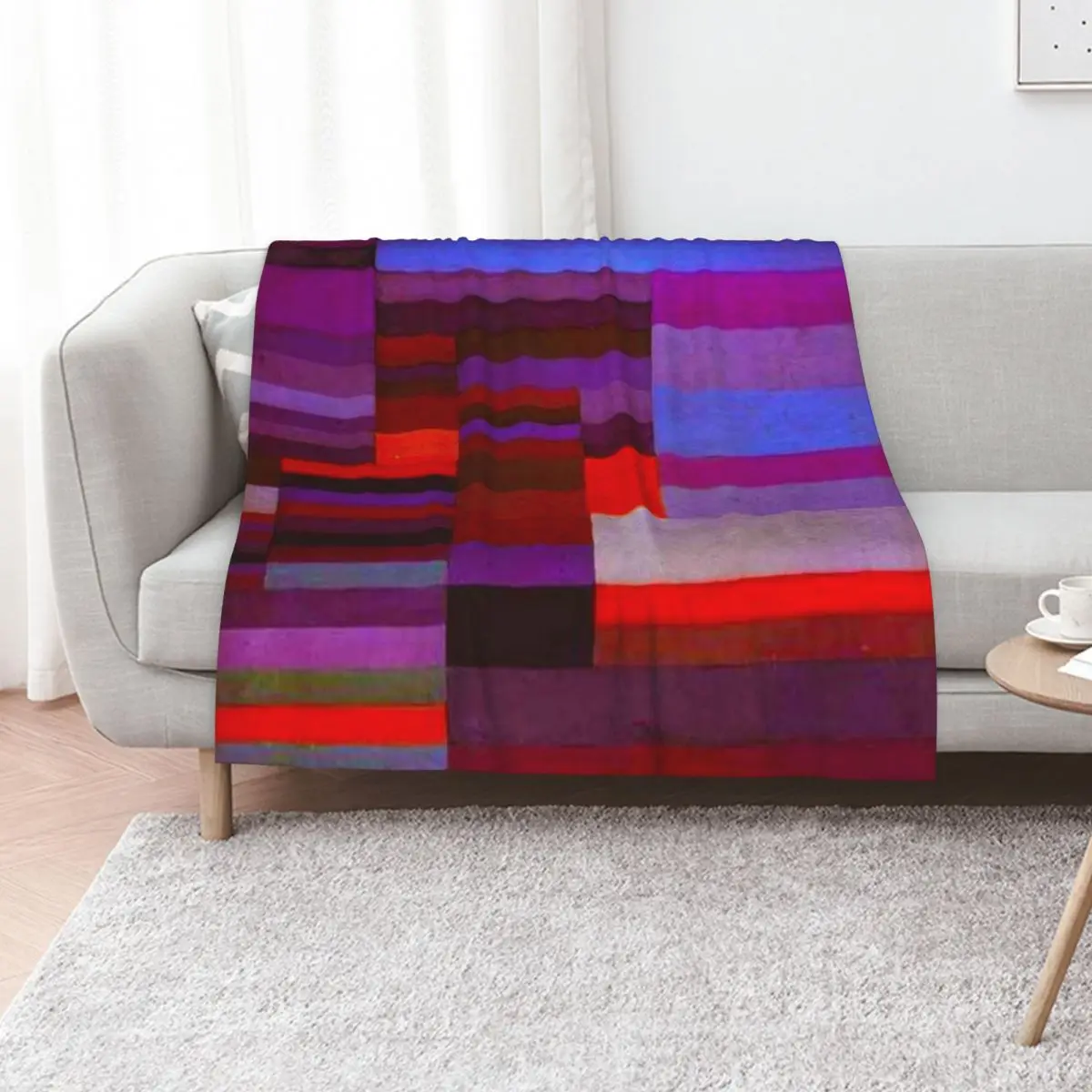 

Fire Evening 1929 by Paul Klee Throw Blanket Fashion Sofas Cute Stuffeds Vintage Blankets