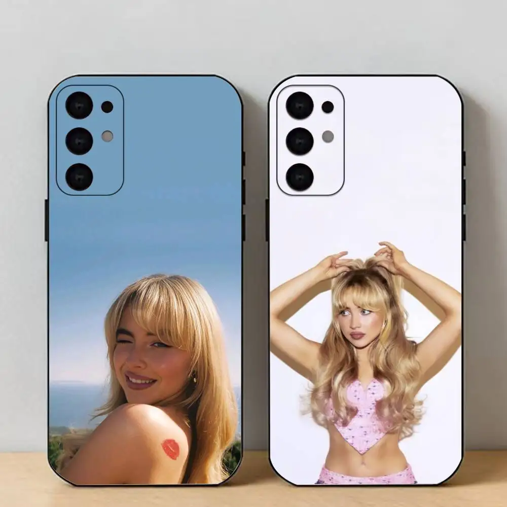 S-Sabrina C-Carpenter  Phone Case For Samsung S25,24,23,22,30,21,10,9,Ultra,Plus,Lite Soft Black Case