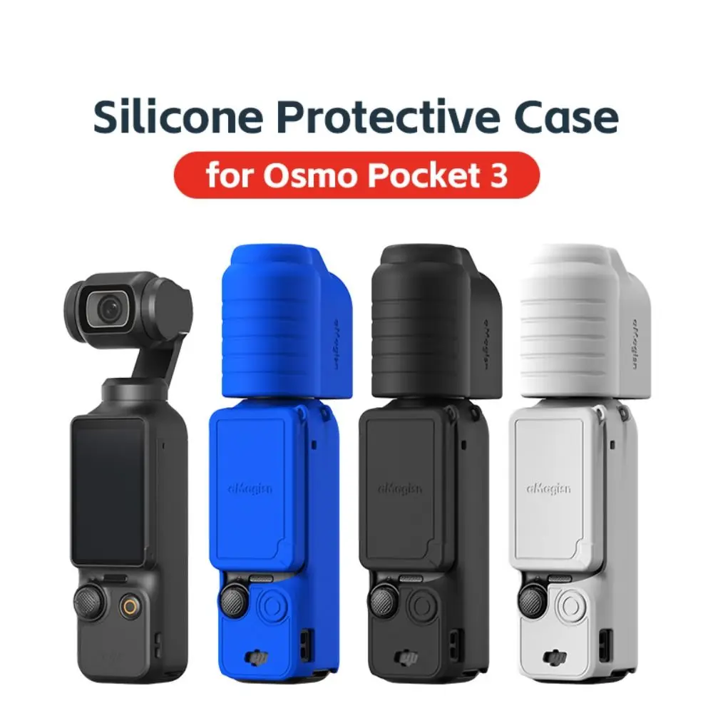 Silicone Silicone Cover Set With Anti-lost Rope Full Protection Protective Case Lens Screen Accessories for DJI Osmo Pocket 3