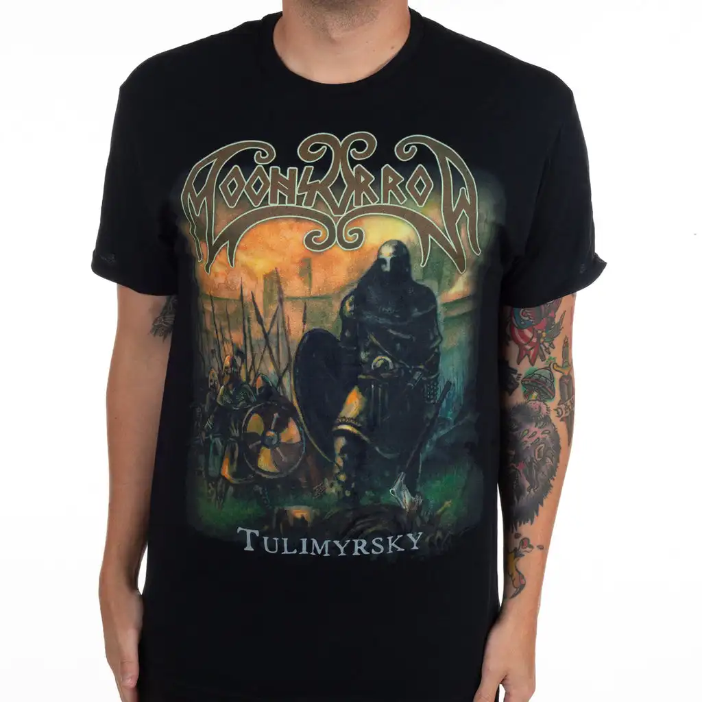 Moonsorrow Tulimyrsky Print Baumwoll-T-Shirt, finnische Viking Folk Metal Band, Unisex-Kurzarm-T-Shirt
