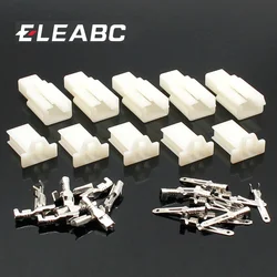 5set/lot 2.8mm 2 pin Automotive 2.8 Electrical wire Connector Male Female cable terminal plug Kits Motorcycle ebike car