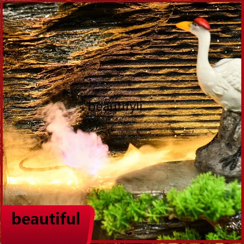 

F132 Flowing water wall screen company courtyard set entrance outdoor rockery fountain fish pond feng shui wheel ornament