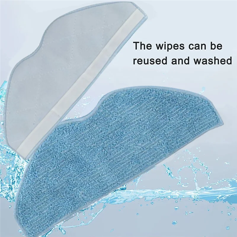 N89R 10 قطعة قماش ممسحة لـ EZVIZ RE4 /RE4 Plus/RE5 /RE5 Plus ملحقات المكنسة الكهربائية وسادات ممسحة من الألياف الدقيقة قابلة للغسل