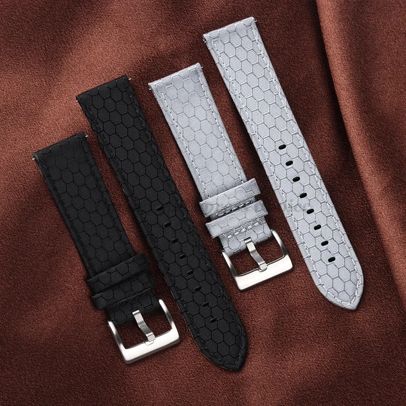 Pulseira de couro genuíno + nylon 20mm 22mm para huawei watch gt5/gt4/gt3, cinto de liberação rápida para homens e mulheres, pulseira para omega