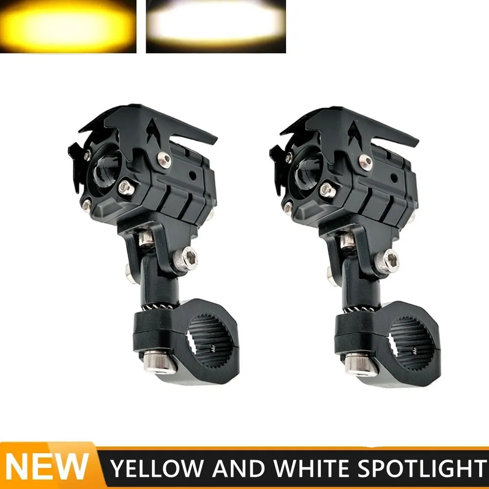 Motorcycle Fog lights For BMW R1200GS ADV F800GS F700GS F650GS K1600 LED Auxiliary Fog Lamp Yellow White Spotlight Driving Light