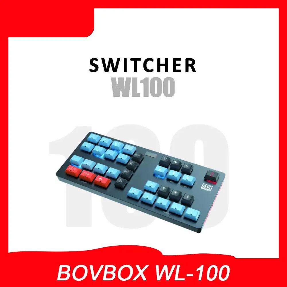 BOVBOX WL-100 4K Video Mixer Switcher Multifunctional Guide Broadcast switching station