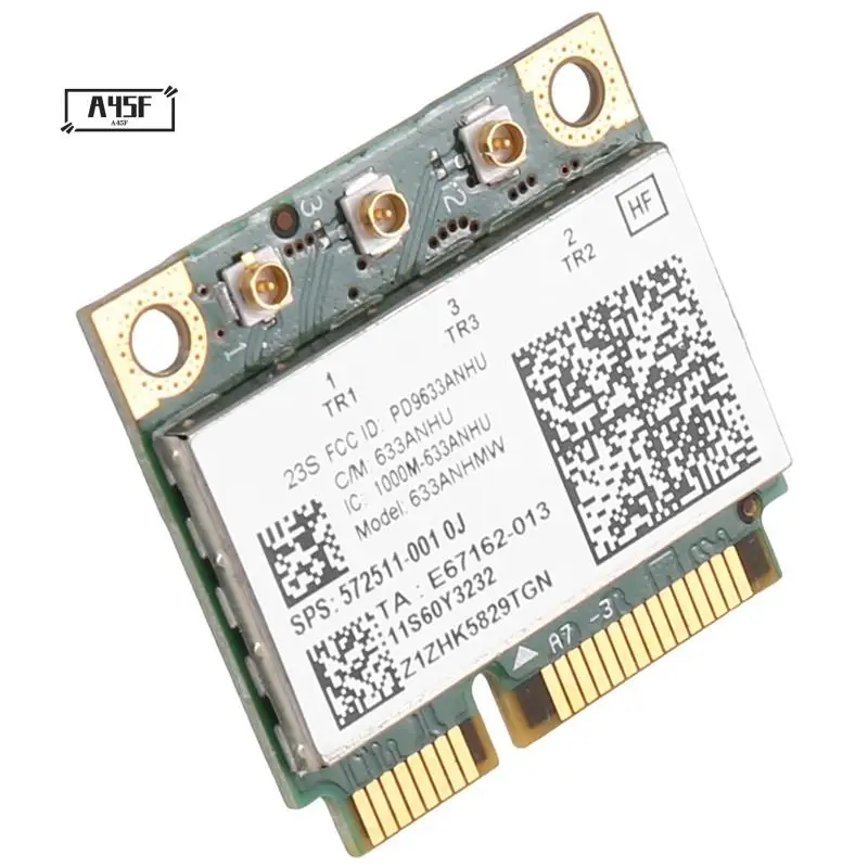 

A45F-6300AGN 633ANHMW Беспроводная Wi-Fi карта Mini Pcie Card 802.11A/G/N 2,4G + 5,0 ГГц для Lenovo Thinkpad T410 T420 T430 X220 Y460