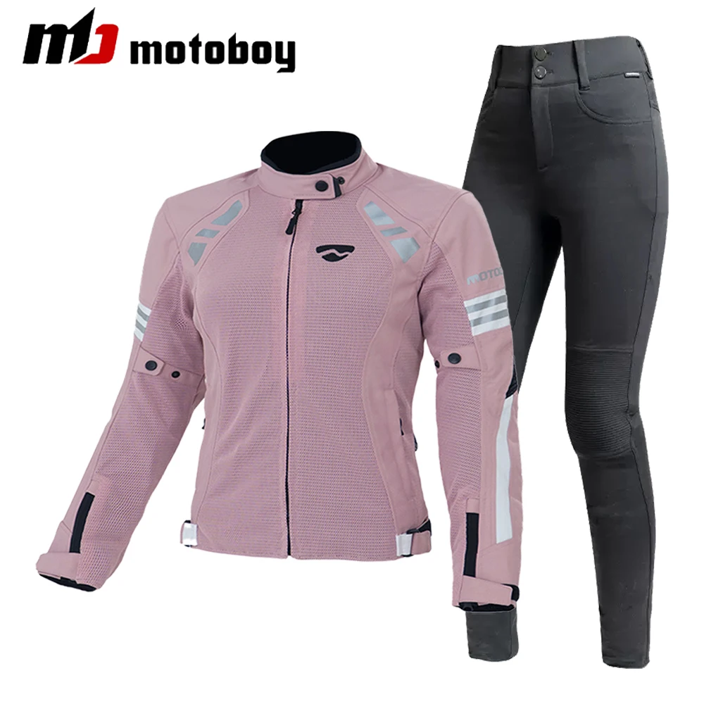 

Fashion Motorcycle Jacket Pants Suit Breathable Detachable Sleeves Moto Motocross Jacket Suit CE protective Gear Four Season