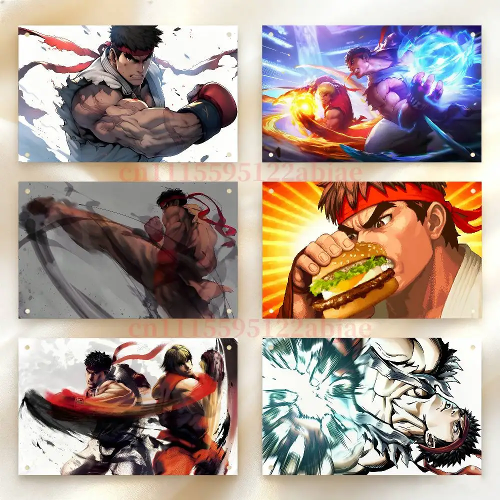 R-Ryu Background Tapestry Poster Flag Home Decoration Room Wall Hanging Cloth Concert Party Banner