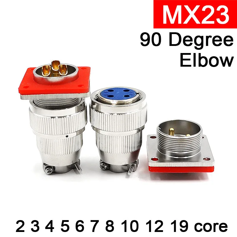 Airtight Aviation Plug MX23- 2 3 4 5 6 7 8 10 12 19 Core Stainless Steel Vacuum Connector socket male 2P 3P 4P 5P 6P 7P 8P 10Pin