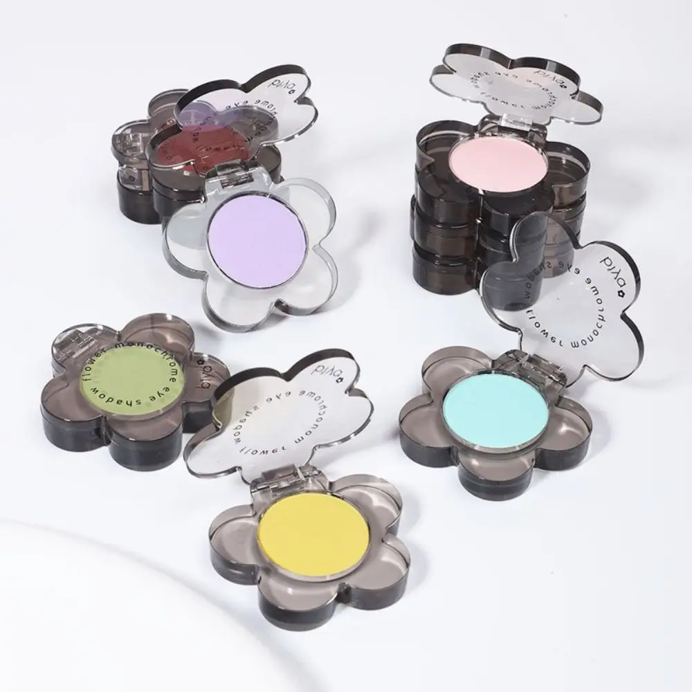 Sombra de ojos monocromática impermeable para mujeres y niñas, paleta de maquillaje profesional, a prueba de sudor, larga duración, mate