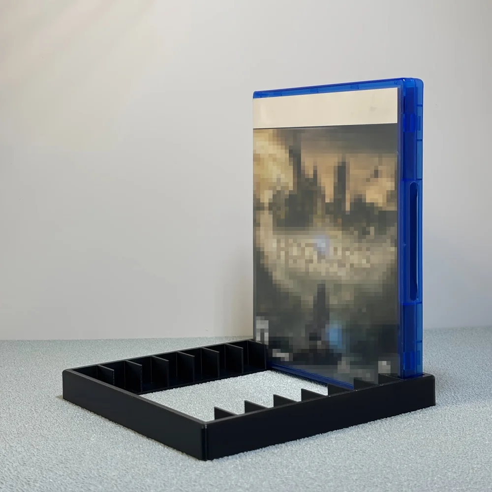 Multi-functional Game Cartridge Storage Rack Black Plastic Game Disc Storage Rack CD Memory Card Display Stand Home Accessories - view 4