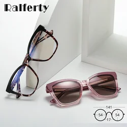 Ralferty Polarized Magnet Sunglasses Women Designer 2 In 1 Clip On Glasses Lady Driving Sunglass Prescription 0 Diopter 2025