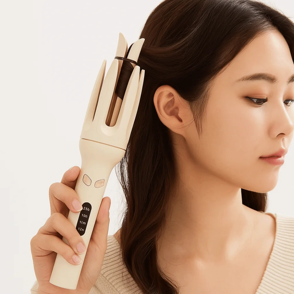 28mm 배럴 자동 헤어 컬러 세라믹 코팅 엉킴 방지 디자인 회전식 컬 아이론 빠른 스타일링 음이온 기술