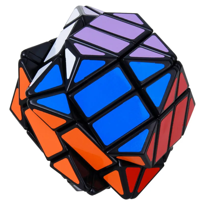 LanLan 4X4 Rhombohedral Dodecahedron Diamond Magic Cube Megaminxeds ปริศนาความเร็ว Antistress ของเล่นของเล่นเพื่อการศึกษา