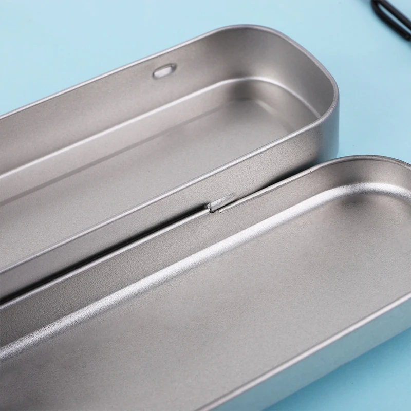 Pluma hierro para estuche, caja lápices portátil, almacenamiento papelería para estudiantes, suministros oficina