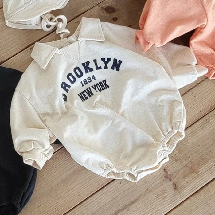 2025 صيف جديد بيبي بوي كم طويل عادية ارتداءها الوليد طفل فتاة جمبسوت من القطن لطيف إلكتروني طباعة ملابس الرضع #5