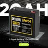 12V バッテリー 20Ah LiFePo4 バッテリーリン酸鉄リチウム 12V LiFePo4 充電式バッテリー子供用スクーターボートモーター税無料 4