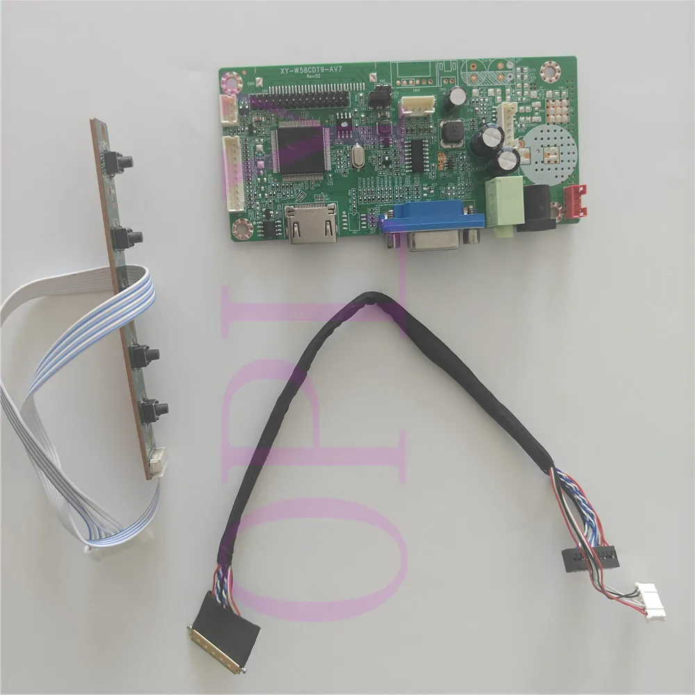 

Плата контроллера 58C для B140RTN01.0 B140RTN02.2 1600X900 светодиодная панель экран монитора 14 дюймов DIY HDMI-совместимый VGA