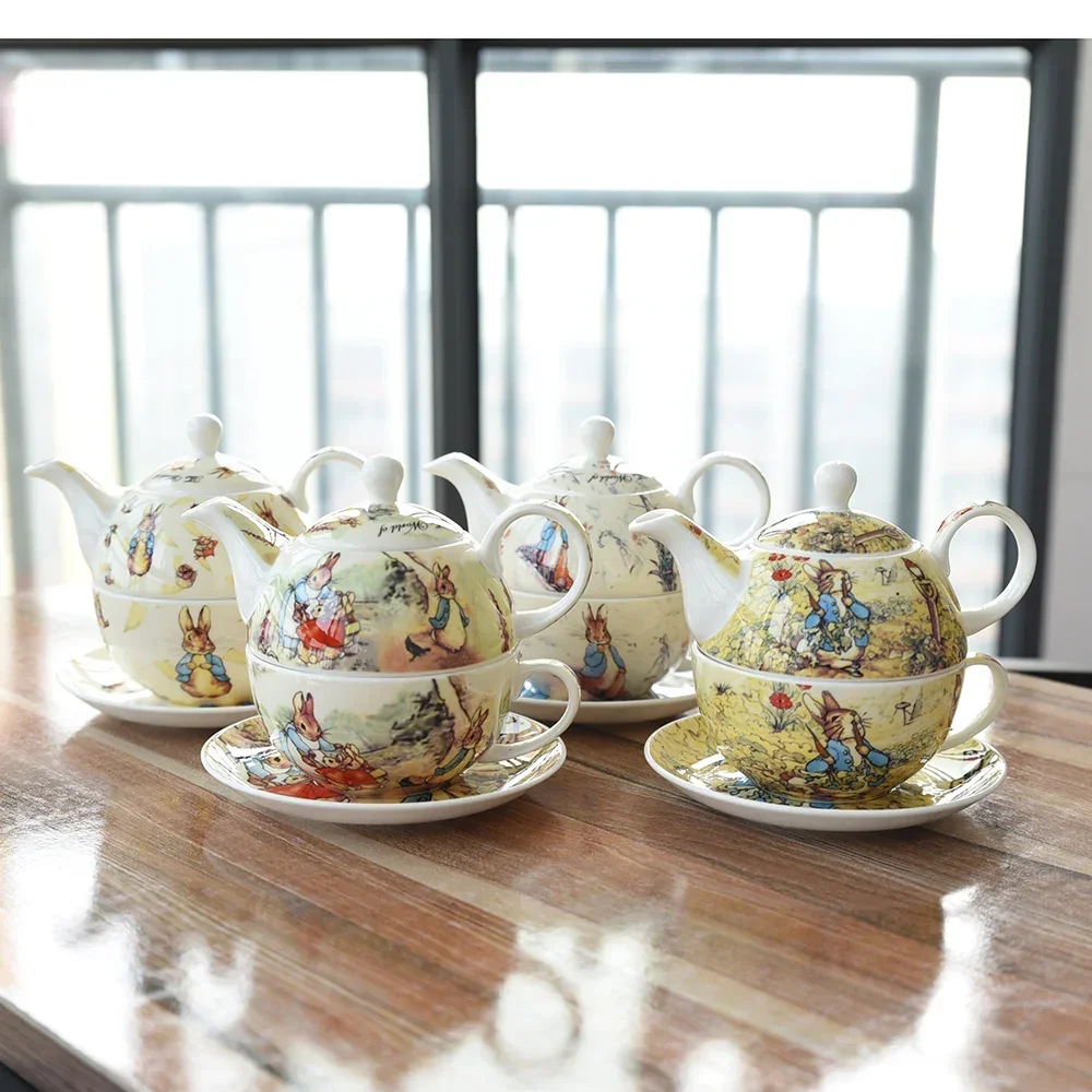 European afternoon tea tea set teapot cup saucer British bone China tea set single cup pot ceramic cartoon cute