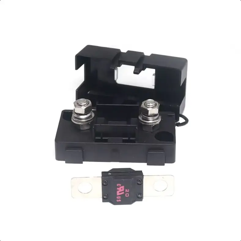 【1Set】ANS Trumpet Fork Plug Fuse 32V 40A 50A 60A 70A 80A 100A 125A 150A 200A Bolt Fixed Insurance Film + ANS-8 Safety Plate Base