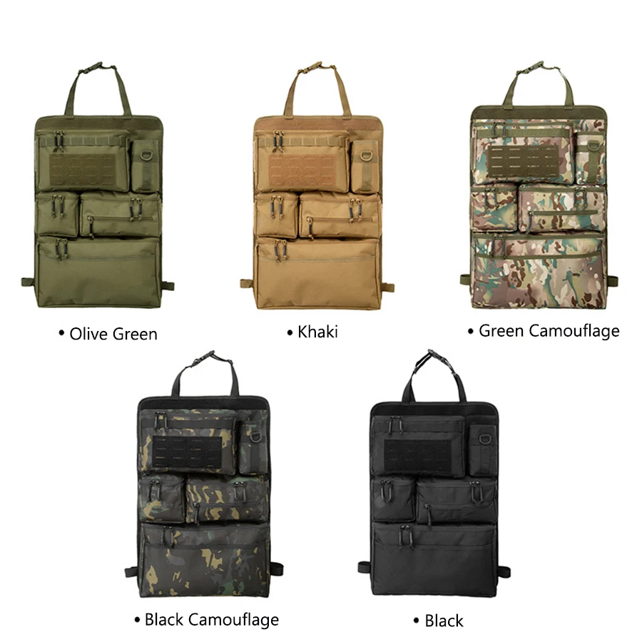 High Quality Multifunction 62*42CM 600D Tactical Car Back Seat Multi-Pocket Portable Hanging Storage Bag Organizer - view 2