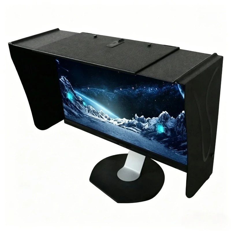 Computer Hood Desktop 17-27-Inch 41-71cm Width Sun Visor Printing And Repairing Design (only Lens hood)