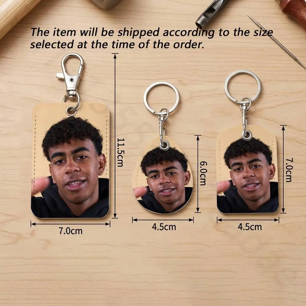 L-Lamine Yamal  Holder Keychain For Bank Business Work Card Holder Student Card Protective Case Bus Card view 5