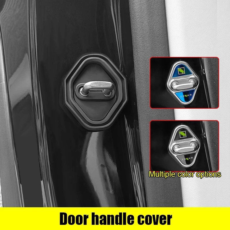 

Car Door Lock Buckle Cover Anti-rust Cover Decoration Stainless Steel Protection Accessories For ZEEKR 7X EV 2025