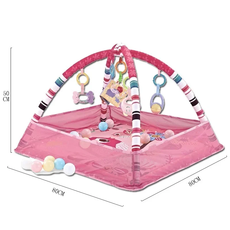 Baby Fitness Frame Boys and Girls Crawling Game Blanket Puzzle Multi-function Fence Crawling Mat Enlightenment Toys 0-18M Gifts