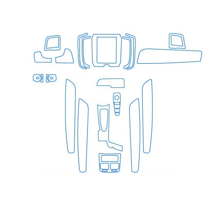 

For Volvo V90 2015-2024 Tpu Transparent Film Car Interior Sticker Center Control Navigator Screen Door Gear Car Accessories