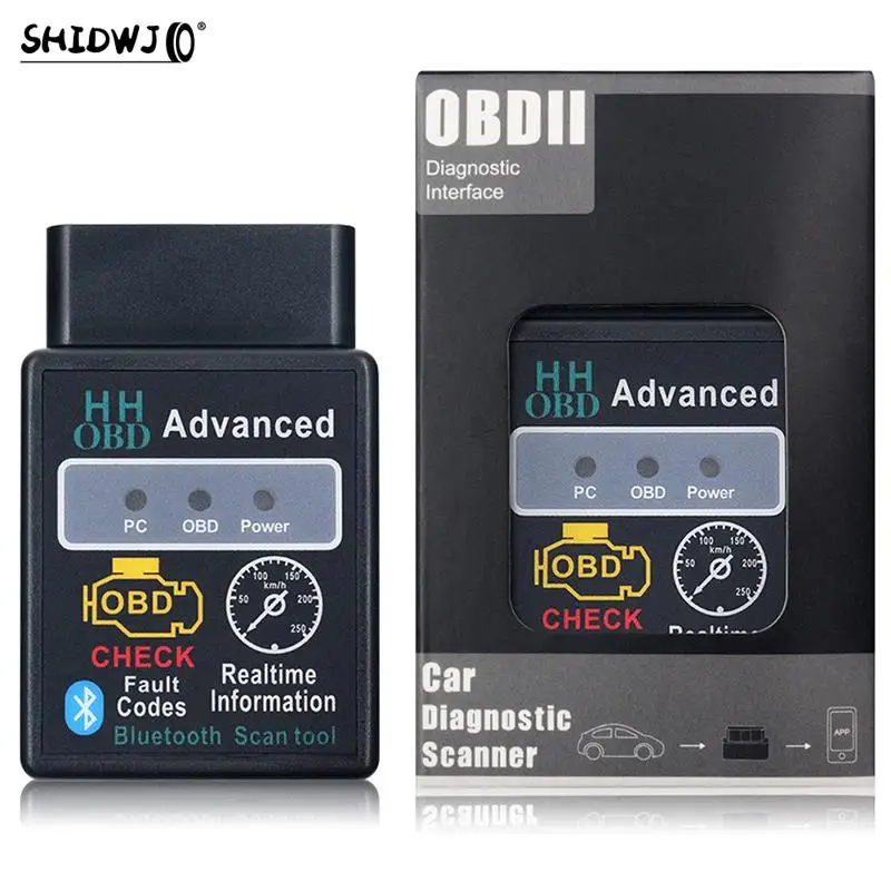 HH OBD V2.1 Bluetooth Automotive Fault Detector ELM327 OBD2 Car Diagnostic Wireless Scanning Tool For A Variety Of Car Models