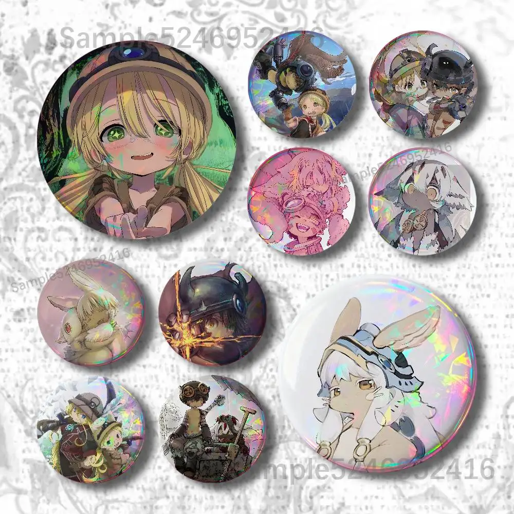 M-Made In Abyss Button Pin Badges Decoration Gifts Merch Party Supplies Button for Accessories Art DIY Crafts Decor