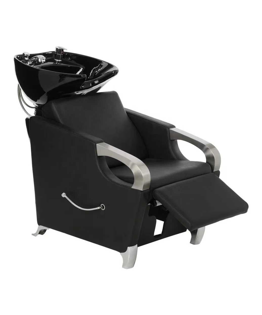 American Hair Salon Washing Chair Ceramic Shampoo Chair for Washing Hair Comfortable Barber Shop Wash Unit